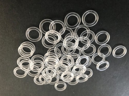 13mm clear curtain rings - clear,