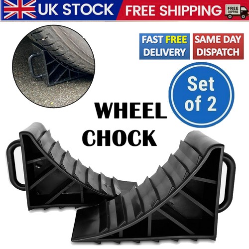 Black wheel chocks with - black,