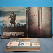 Braveheart Blu Ray + DVD 2 disc Steelbook Region ABC VGC Mel Gibson