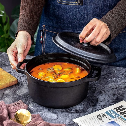 Cast iron casserole pot stew - iron,