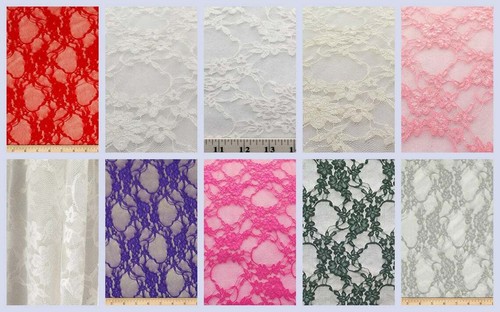 Lace stretch fabric giselle - stretch,