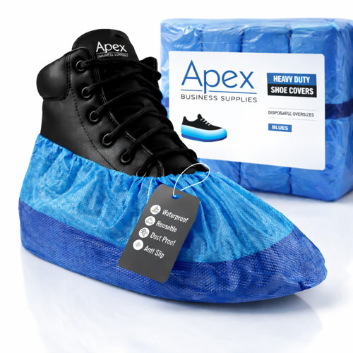 Blue disposable shoe - disposable, covers