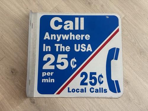 Vintage pay phone sign call - phone,