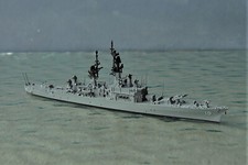 Guided Missile Cruiser USS DALE by Rhenania TF 1:1250 Waterline Ship Model