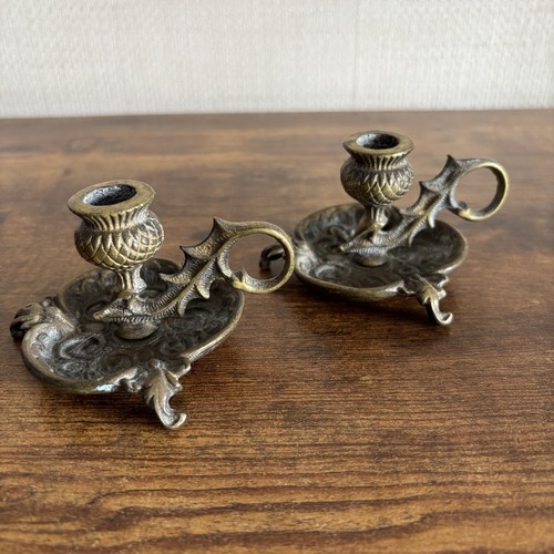 Pair vintage brass - vintage,