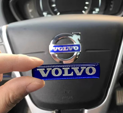 Steering wheel badge new blue - steering,