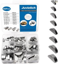 80pcs Woodruff Key Assortment