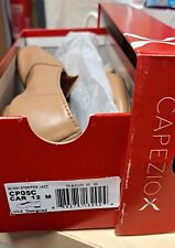Capezio tan split sole jazz shoes size Child 12 new in box