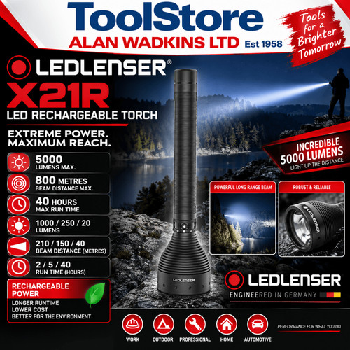 Led lenser x21r - lenser, rechargeable