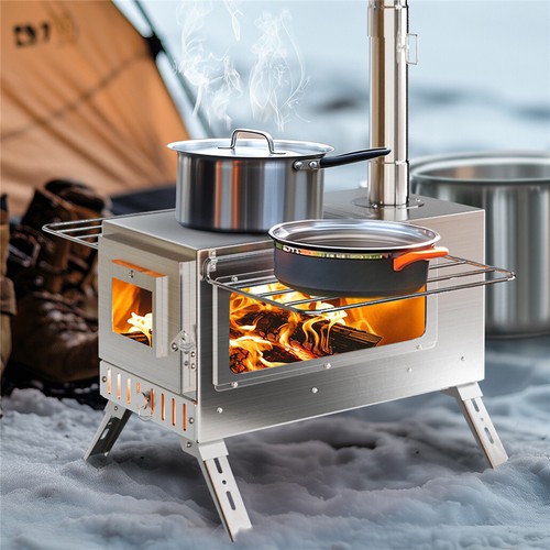 Camping tent stove wood - stove,