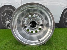 4X R15 Inch 6x139.7 OffRoad Steelie Style Silver Polished Wheels: Fit For Toyota