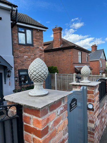 Stone large pineapple - , wall