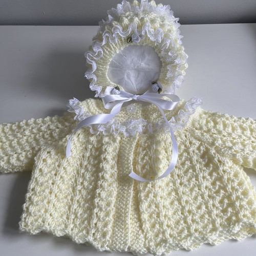 Knitted matinee jacket - knitted, &