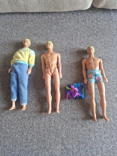 Vintage barbie ken - dolls, x3