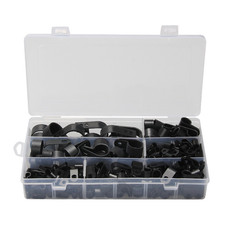 200 Pieces Nylon Black Plastic