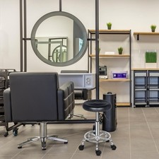 360° Hairdressing Cutting Stool Beautician Manicure Nail Salon Swivel Chair Seat