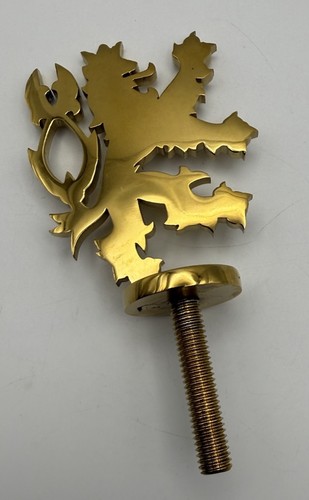 Lowenbrau brass lion - brass, beer