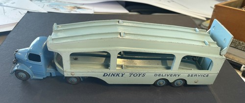 Dinky toy car transporter - car,