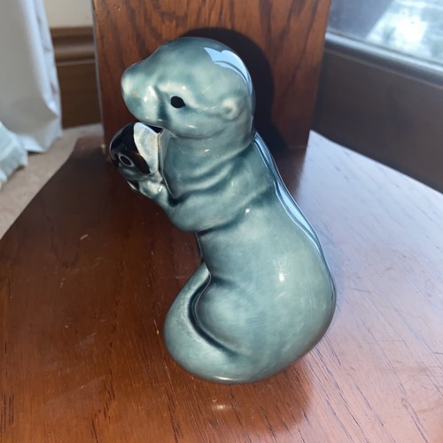 Otter with fish vintage - ,