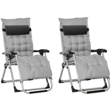 Outsunny 2 PCS Reclining Zero