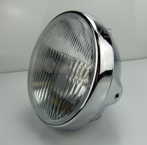 Chrome motorcycle round - 7",