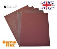 ABRASIVE CLOTH SHEETS GERMA FLEX SANDPAPER SAND PAPER EMERY CLOTH GRITS 24-600