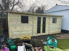 SHED SUMMERHOUSE SUMMER HOUSE APEX FREE DELIVERY & FITTING CHECK DESCRIPTION