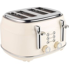 Salter Ultimate Products EK5739CRM Retro 4 Slice Toaster Cream