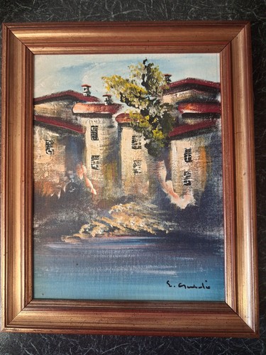 Continental small oil painting - continental,
