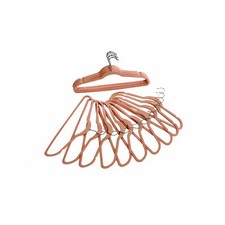 Pack of 20 Pink Non-Slip Space Saving Velvet Clothes Garment Coat Suit Hangers