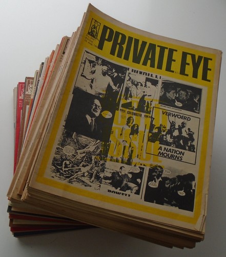 Private eye magazine issues - private, magazine.