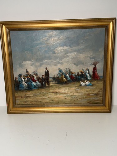 Victorian beach scene - beach,