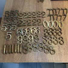 solid georgian brass door