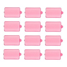 12Pcs dark  Hair Styling Soft Foam Sponge Rollers Curlers Hairdressing Tool Q6T6