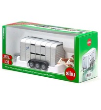 CLEARANCE Siku 2890 Ifor-Williams Stock Trailer 1:32 scale + 2 Cows 