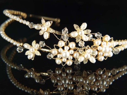 Bridal faux pearls - faux, made