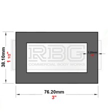 ALUMINIUM RECTANGULAR & SQUARE BOX SECTION Inch Sizes 500 - 1000mm Free UK DLVR