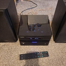 SANDSTROM SHFTPPH10A Hi-Fi System DAB/FM Radio CD Player Speakers & Remote Black