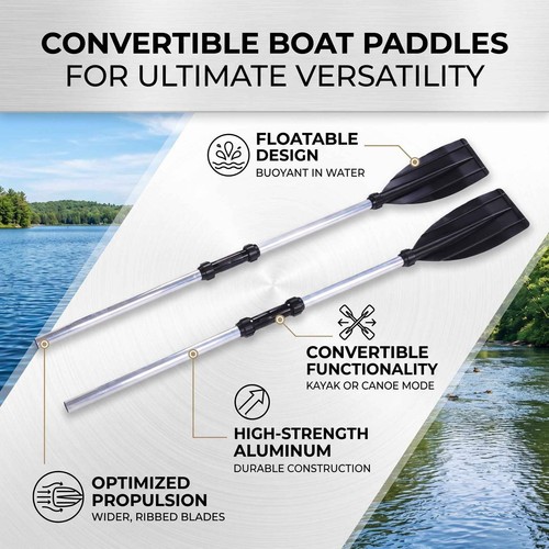 2pcs boat paddles canoe oar - paddles,