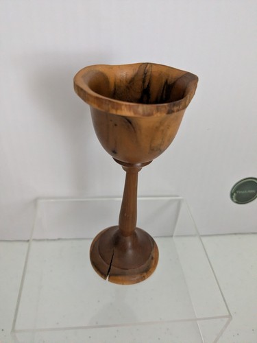 Vintage hand turned - hand, wooden