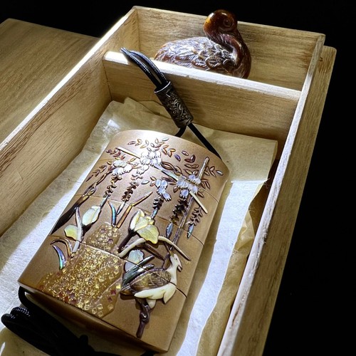 Japanese antique inro lacquer - inro,