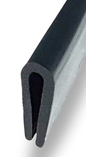 Large rubber channel edging - rubber, u