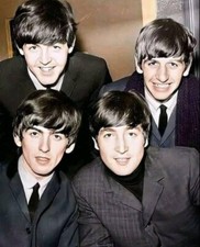 Iconic Large Photo The Beatles Good Condition