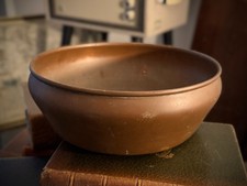Vintage Copper Bowl Planter