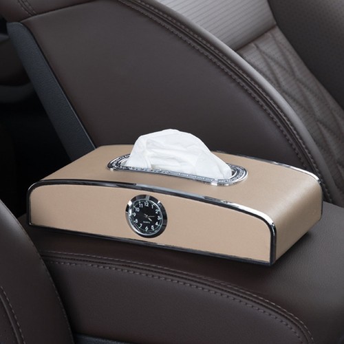 Clock tissue box cover napkin - box,