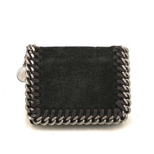 Stella McCartney Falabella Vegan Leather Trifold Wallet Black/7BK0499