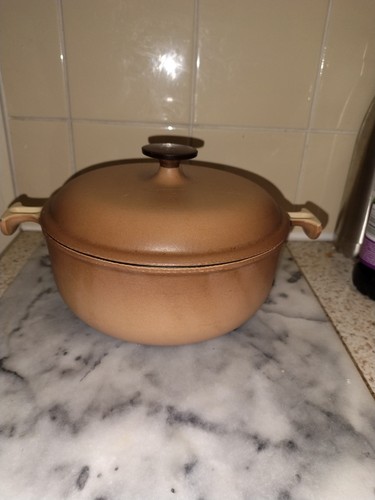 Creuset vintage brown round - creuset,