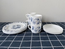Arcopal Tea Set Blue Onion