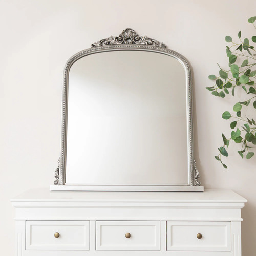 Antique silver ornate arch - ornate,