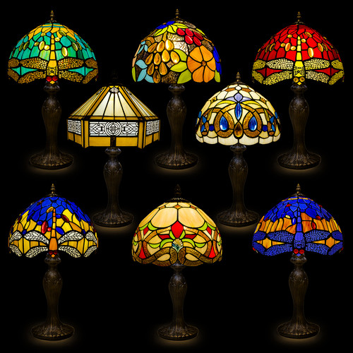 Tiffany style table - tiffany,